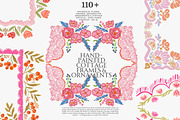 110+ hand painted frames corners, a Decorative Illustration by Patishop Art (Thumbnail 4 of 10)