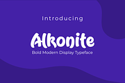 Alkonite, a Handwritten Font by ARToni (Thumbnail 1 of 5)