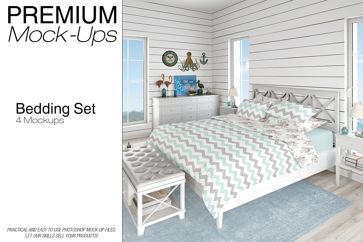 Bed Linens Bundle - 30 Mockups, an Apparel Mockup by mock-ups (Photo 25 of 35)