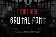 Brutal font bundle + 6 fonts + bonus, a Font by David is Creative (Thumbnail 1 of 5)