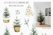 Watercolor Christmas is...clipart., a Seasonal Illustration by ArtMaslyana (Thumbnail 2 of 7)