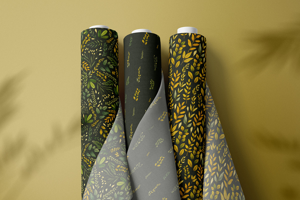 Whispering Leaves Seamles Patterns, a Graphic by Ette Design (Photo 8 of 11)