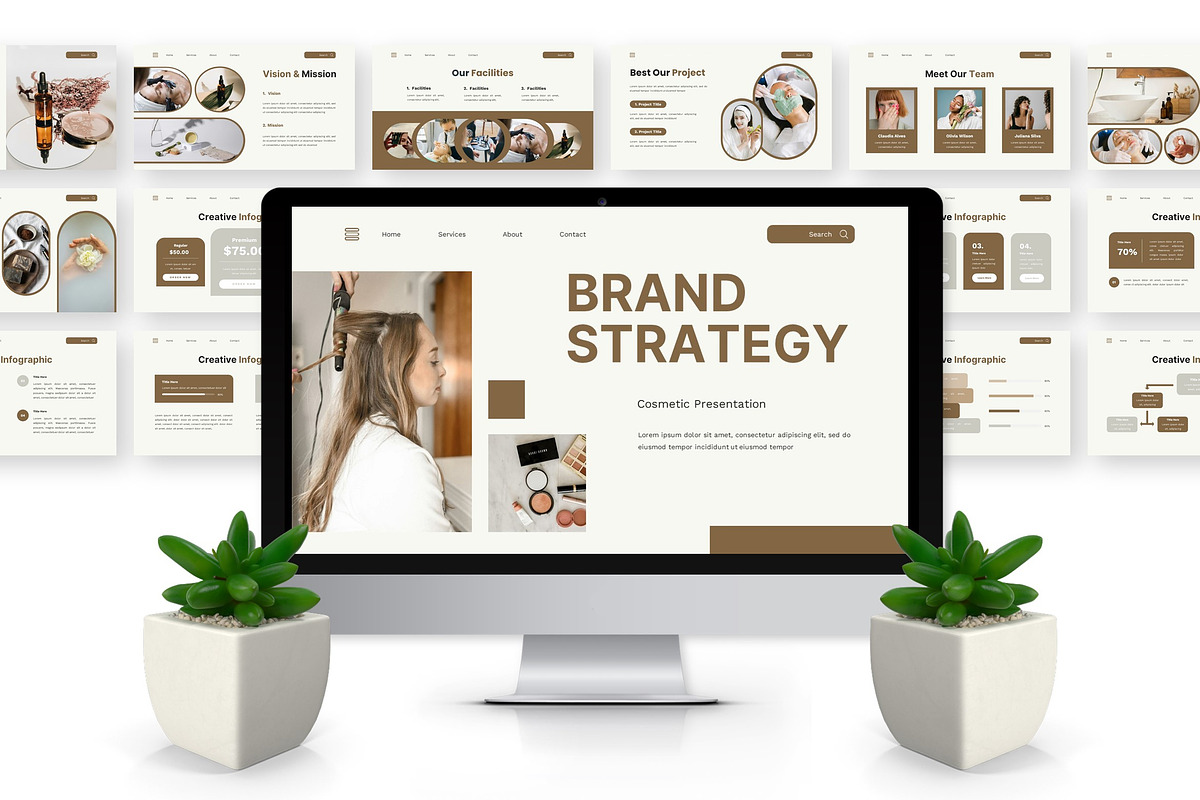 Brand Strategy - Cosmetic GSL, a Presentation Template by Deepslide Studio (Photo 3 of 6)