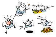 Cartoon positive emotions set 1., an Illustration by eka panova (Thumbnail 7 of 7)