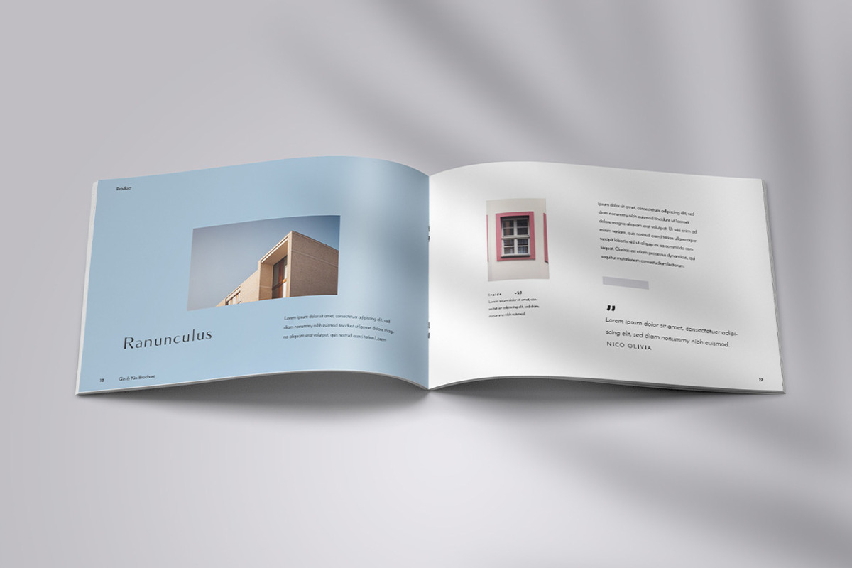 Kin & Gin - Brochure, a Brochure Template by Bokuto (Photo 10 of 13)