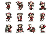 Christmas teddy bear clipart, an Illustration by Designworld (Thumbnail 5 of 6)
