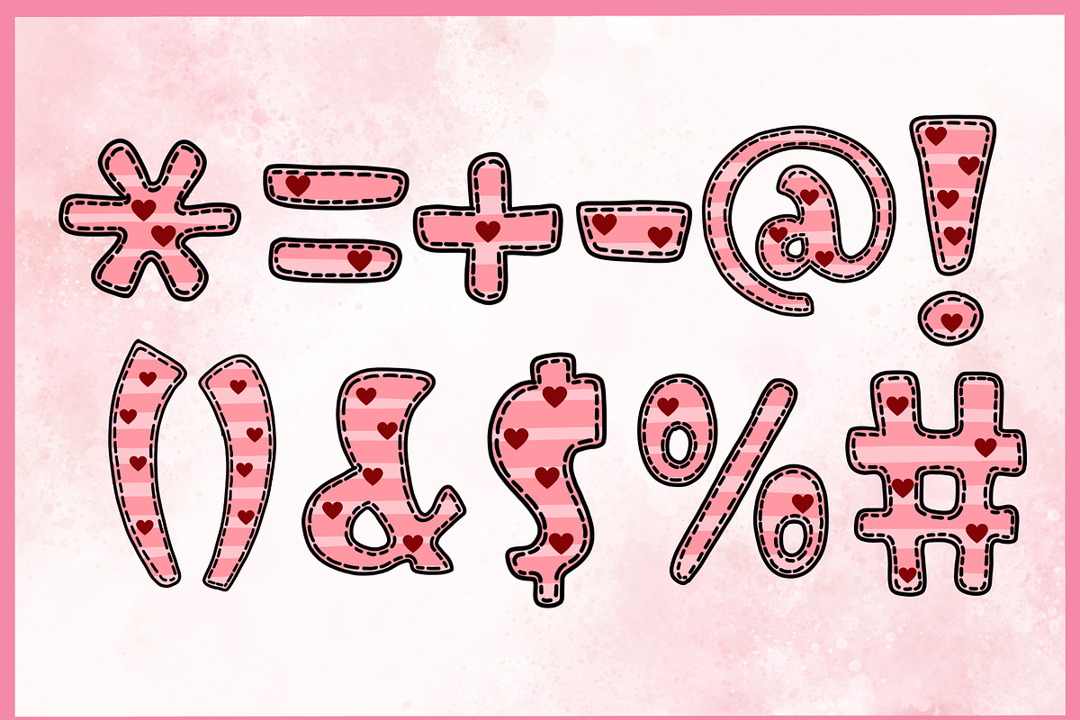 Pinky-PNG fonts, a Symbol Font by It me digital art (Photo 6 of 6)