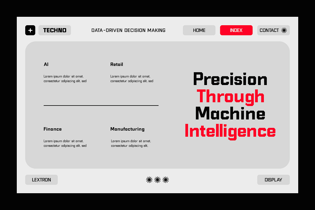 LEXTRON – Modern Geometric Display, a Sans Serif Font by Hasbi Creative (Photo 4 of 10)