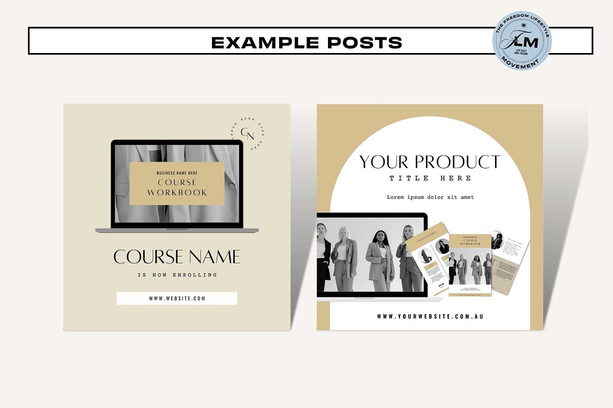 80 Launch Posts - Luxury CEO, a Social Media Template by Freedom Business Shop (Photo 5 of 11)
