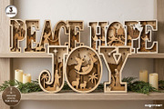 3D Nativity Word Stands SVG Bundle, a Decorative Illustration by svgocean (Thumbnail 1 of 7)