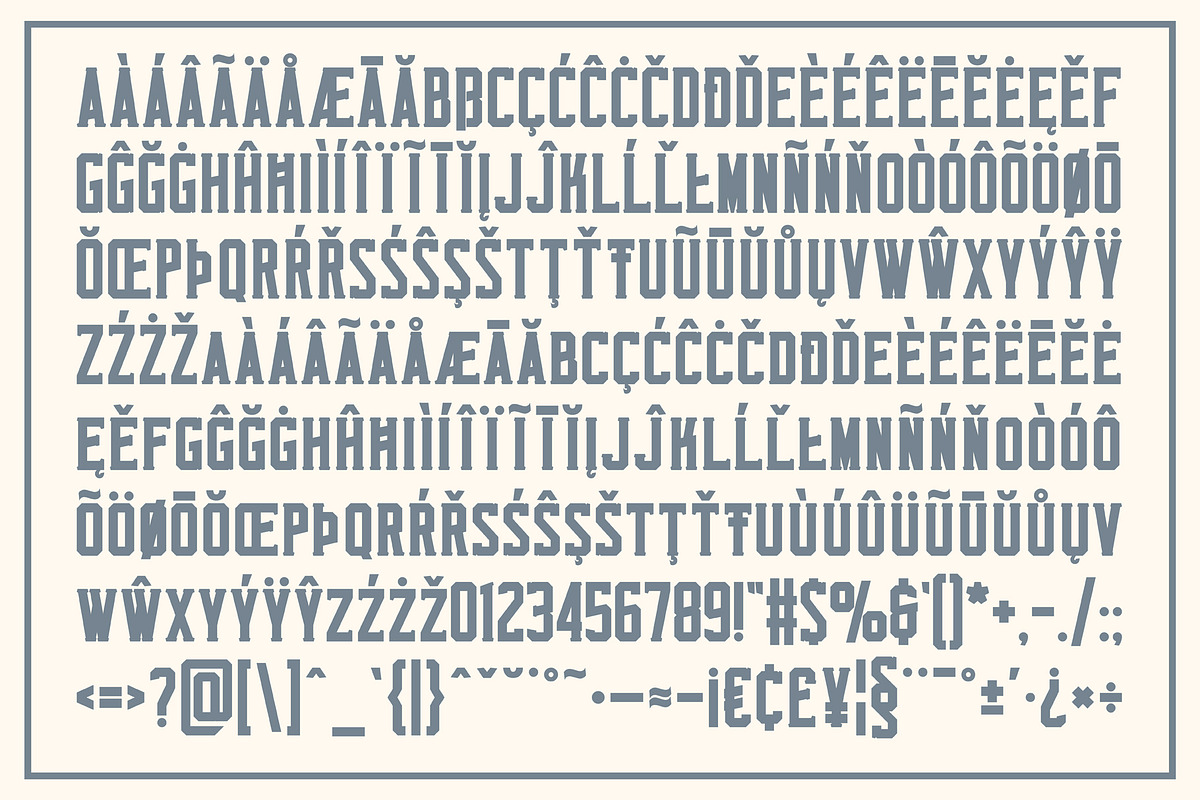 Monkstead Font Family preview 3