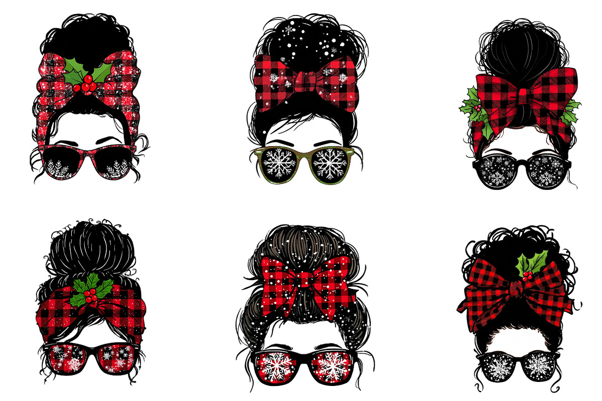 Messy bun clip-art, an Illustration by CreationArt (Photo 4 of 5)