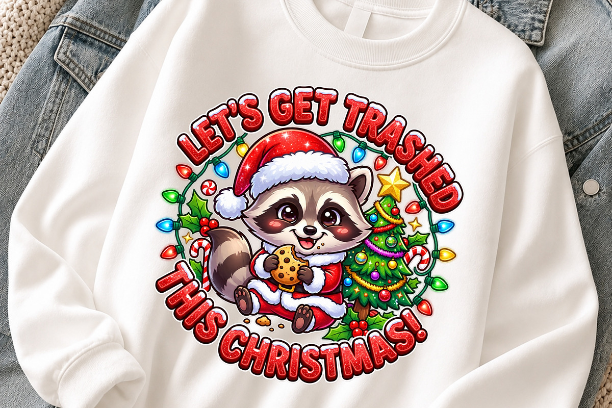 Funny Raccoon Christmas PNG Clipart, an Object Graphic by Zahyl Studio (Photo 3 of 7)