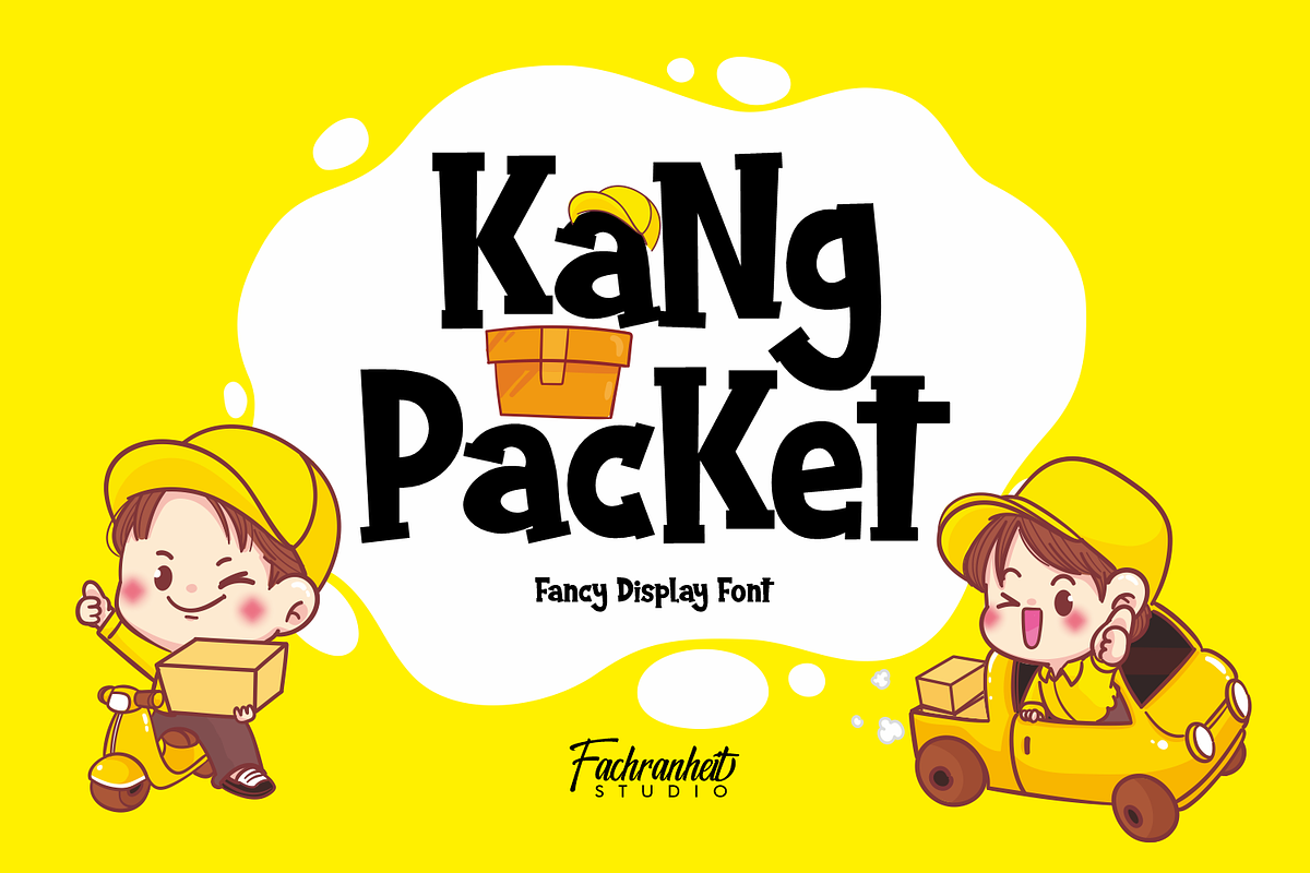KaNg PacKet, a Font by Fachranheit Studio (Photo 1 of 12)