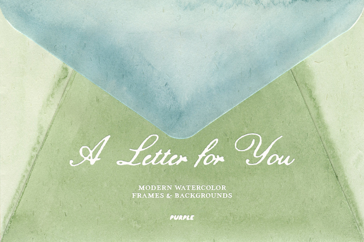 A Letter for You: Watercolor Collage, an Object Graphic by Purple (Photo 8 of 16)