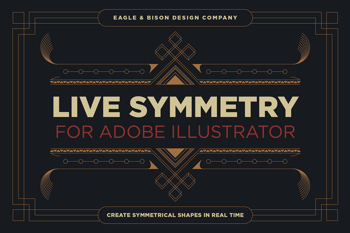 LiveSymmetry for Adobe Illustrator, a Pattern Graphic by Eagle & Bison Design Co. (Photo 1 of 5)