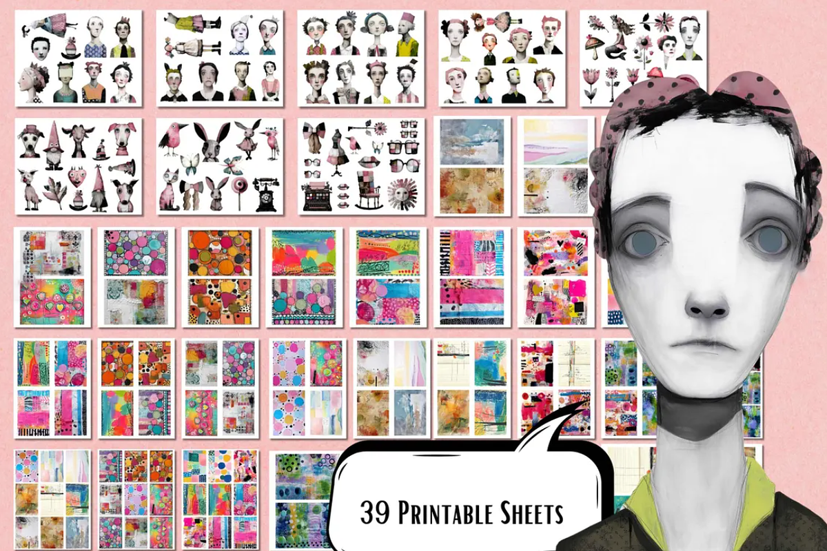 Printable Art Dolls, a Person Illustration by NiiiNArt (Photo 5 of 9)