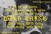 Willld | Distressed Blackletter, a Blackletter Font by Drawwwn (Thumbnail 12 of 13)