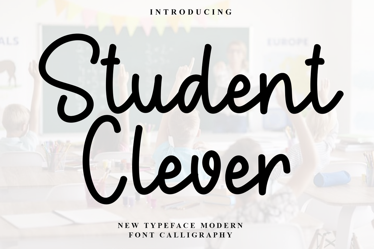 Student Clever, a Handwritten Font by InermediaSTUDIO (Photo 1 of 8)