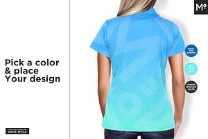 Women Polo Shirt Mock-up