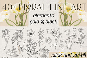 FLORAL LINE ART COLLECTION