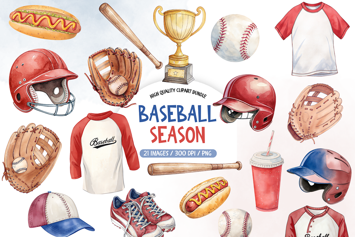 Sports Baseball Illustration Pack, an Illustration by TatiMockup (Photo 1 of 3)