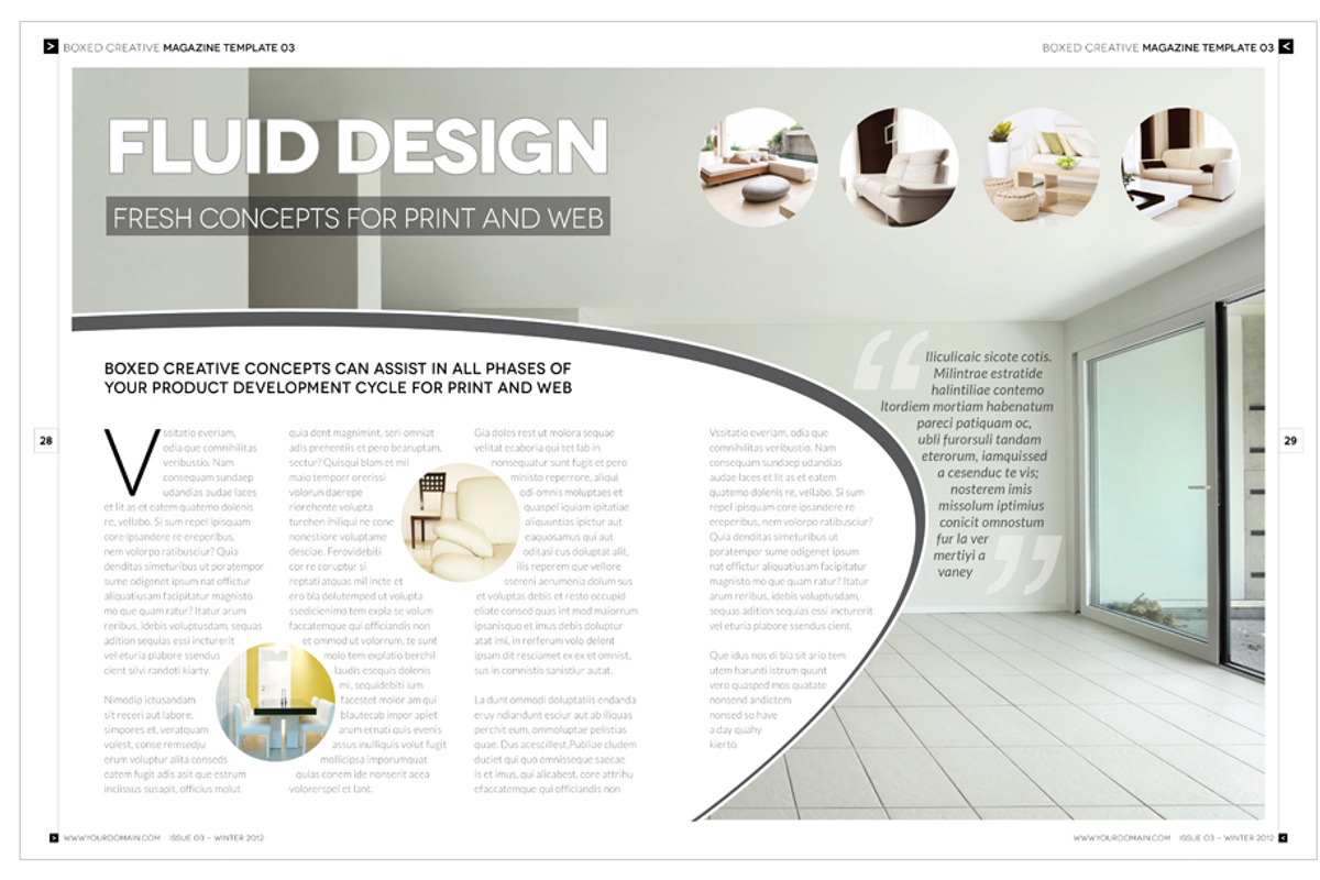 Magazine Template InDesign 03, a Magazine Template by Love Graphic Design (Photo 23 of 36)
