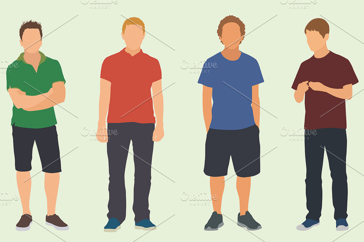 Teenage Boys, an Education Illustration by Ellegant Media