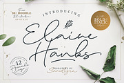 Elaine Hanks (+Feminine Logo Pack), a Script Font by Sarid Ezra (Thumbnail 1 of 10)