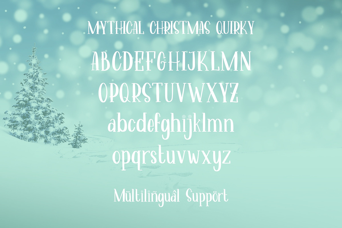 Mythical Christmas Font, a Script Font by Allouse Studio (Photo 3 of 12)