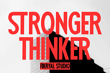 Stronger Thinker – Condensed Font