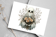 Brown Halloween White Roses Clipart, an Illustration by Canvas Craft (Thumbnail 4 of 7)