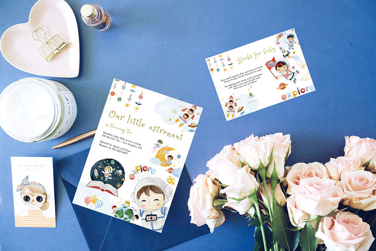Baby astronaut watercolour clipart, an Illustration by heyiamalice (Photo 10 of 12)