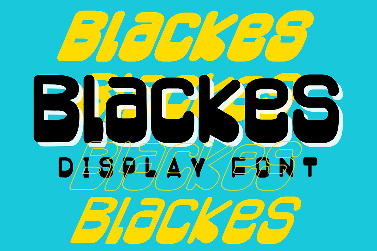Blackes, a Sans Serif Font by Letterafa Studio (Photo 1 of 9)