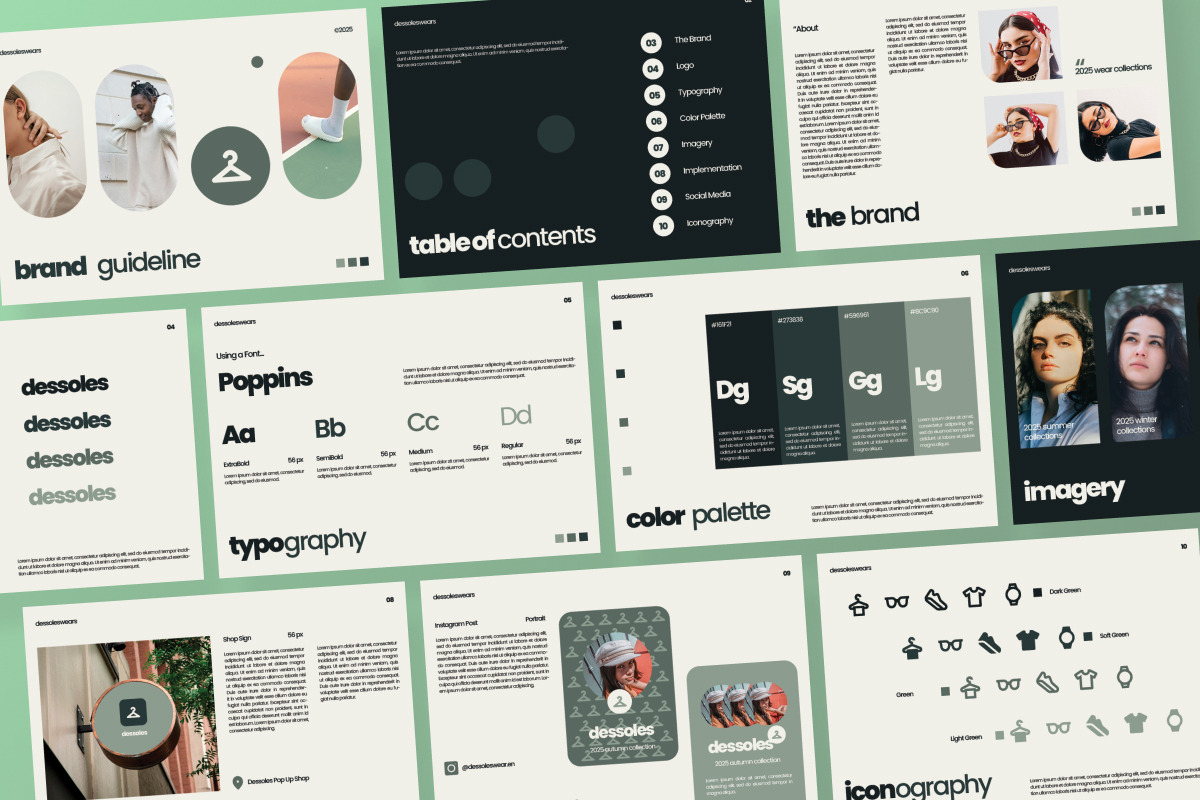 Dessoles - Fashion Brand Guideline, a Branding & Logo Template by productype1 (Photo 5 of 6)