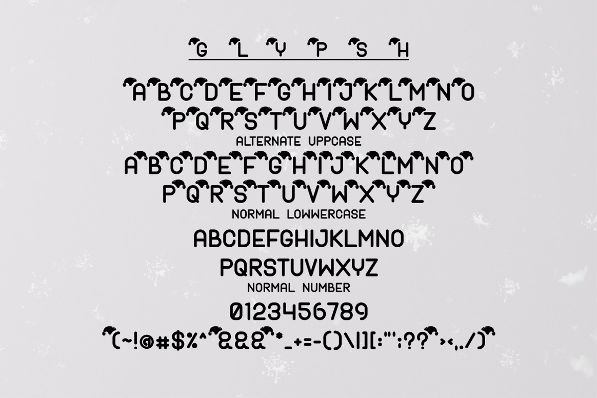 Happy Christmas Font Decorative, a Symbol Font by Monoletter Studio (Photo 3 of 3)