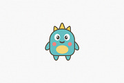 Cute Monster Icon Toy, a Decorative Illustration by Vectorium Studio (Thumbnail 1 of 3)