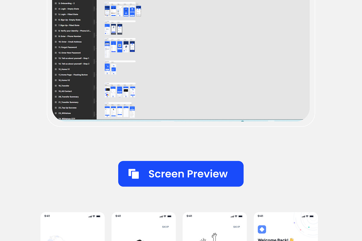 E-Wallet Mobile App UI Kit, an UI Kit Template by DesignsLab (Photo 3 of 10)