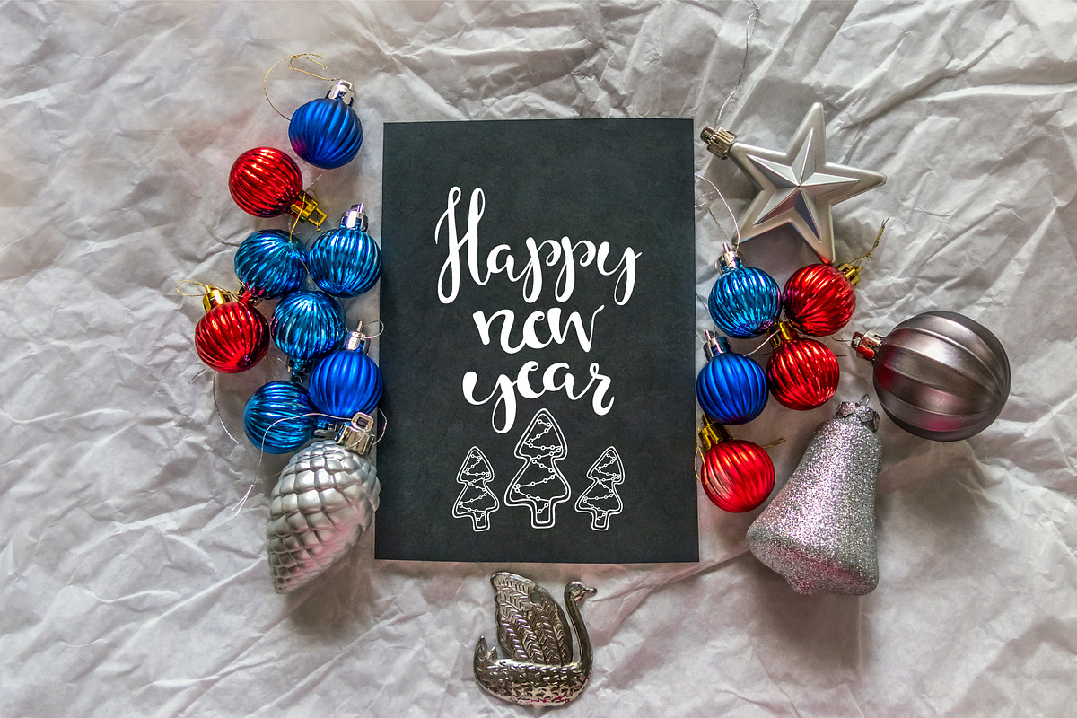 Christmas and Happy New Year Set, a Decorative Illustration by Lena Kedrova (Photo 6 of 11)