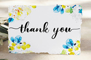 watercolor peony thank you card, a Card Template by TurquoiseDesign (Thumbnail 4 of 4)