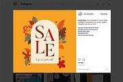 Autumn / Fall Social Media Templates, a Social Media Template by Esui Studio (Thumbnail 6 of 10)