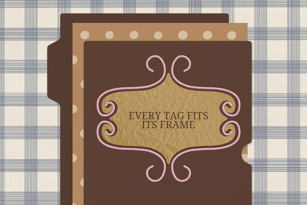 Embossed Frames and Gold Foil Tags, an Object Graphic by Anzhelika (Photo 8 of 10)