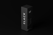 Black Dropper Bottle + Box Mockups, a Packaging Mockup by MockupFree.Net (Thumbnail 3 of 10)