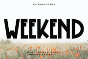 Weekend, a Script Font by InermediaSTUDIO (Thumbnail 1 of 7)