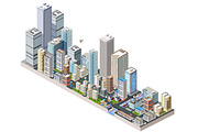 Large isometric city, an Education Illustration by AlexZeL (Thumbnail 2 of 3)