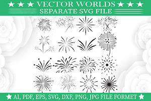 Fireworks Svg, Fire, Works Svg, an Object Graphic by VectorWorlds
