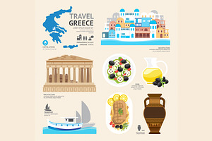 Travel Concept Greece Landmark
