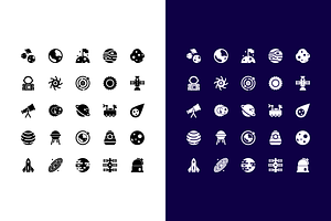 Space Icon Set, an Icon by Berkah Studio
