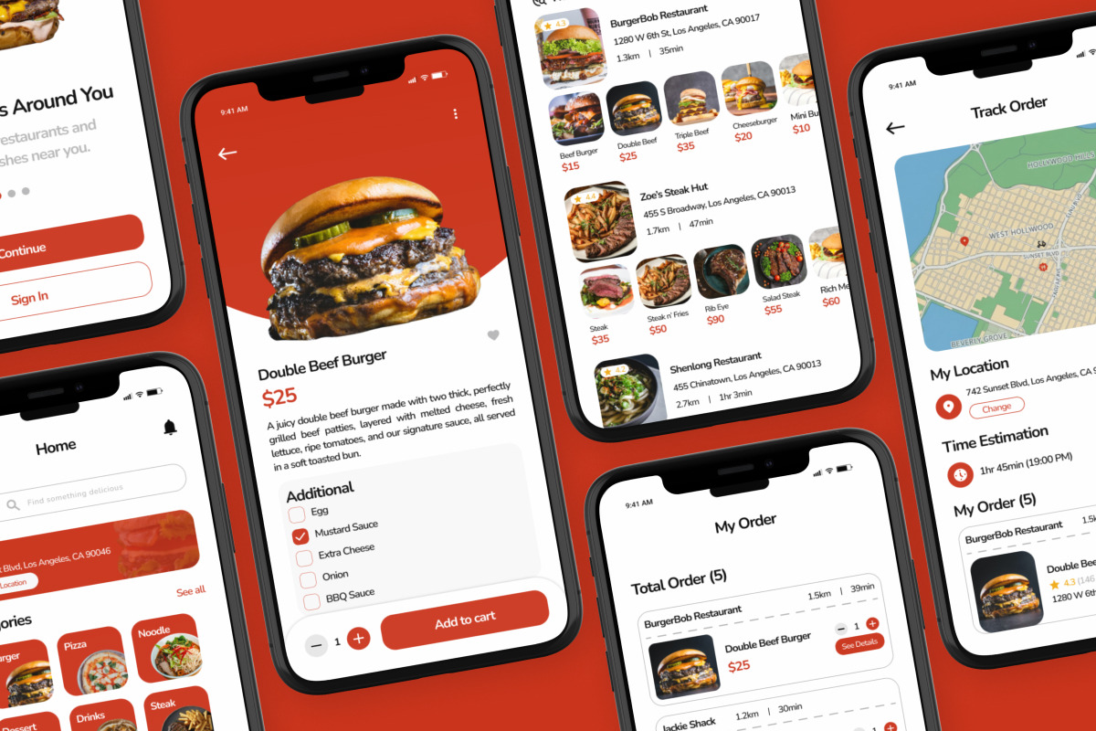Delcy – Food Delivery & Pickup App, an App Template by trabaskriya (Photo 3 of 5)