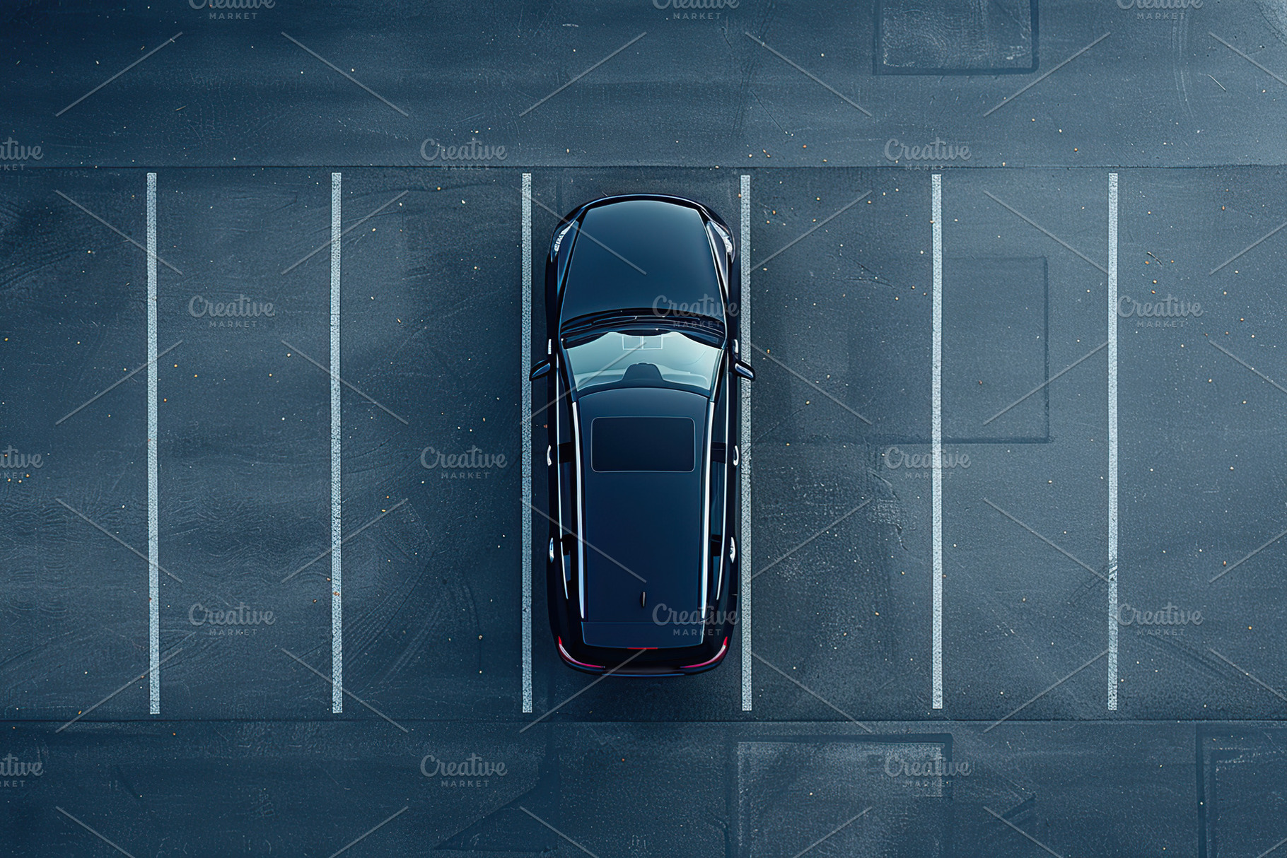 Aerial view of car parked in the parking lot, a Transportation Photo by AlyaAnd